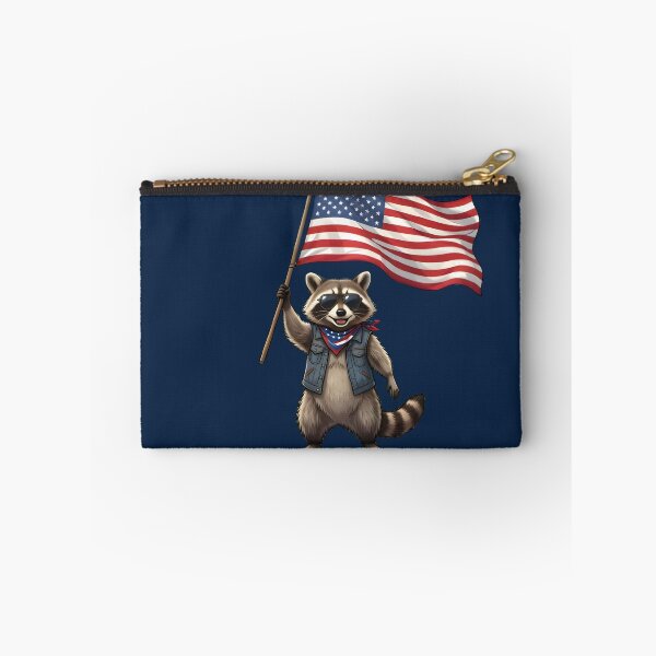 Item preview, Patriotic Raccoon American Flag Shirt | Funny USA 4th of July Tee designed and sold by PixelForge11.