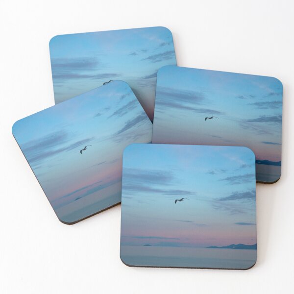 Item preview, Lone Bird Flying Over Calming Sea designed and sold by Auzyko.