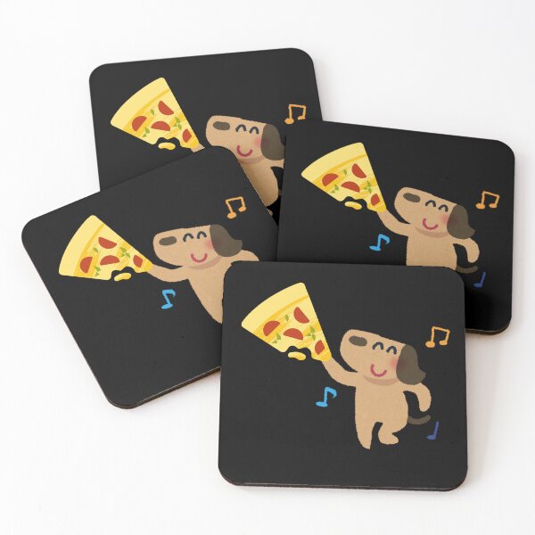 Item preview, Lindo perro pizzero - Divertida ilustración de un cachorro comiendo una rebanada de pizza designed and sold by Wild Horizon Studio.