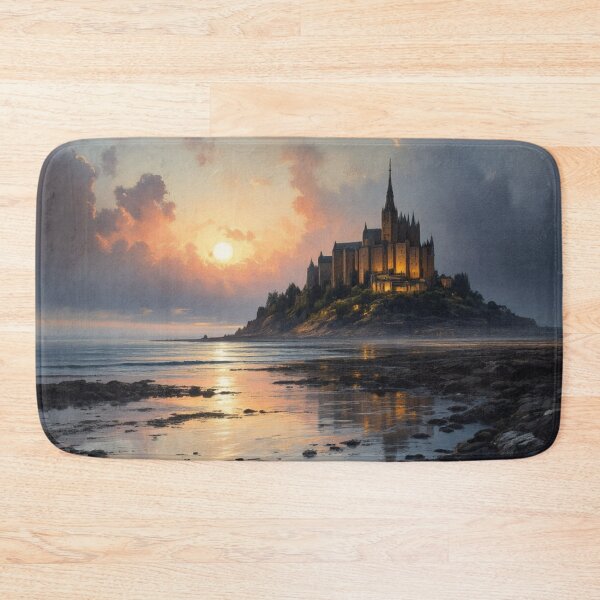 Item preview, Mont Saint Michel at dusk designed and sold by jefboutique6150.
