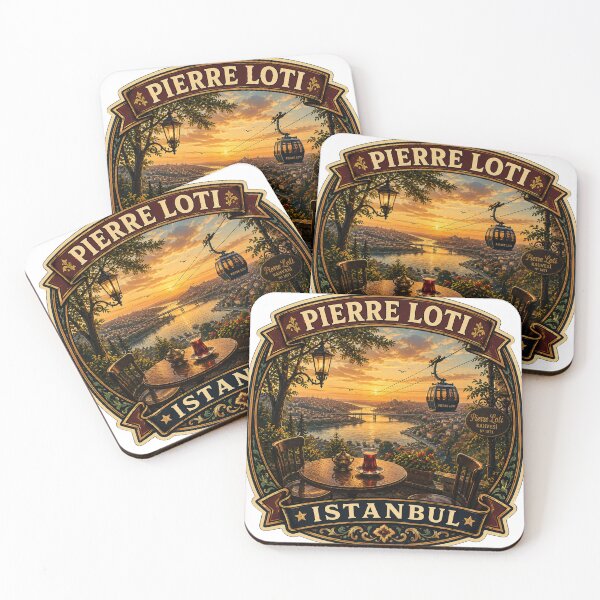Item preview, Pierre Loti Istanbul Vintage Travel Badge | Golden Horn View Souvenir Sticker designed and sold by DreamPaw Studio.