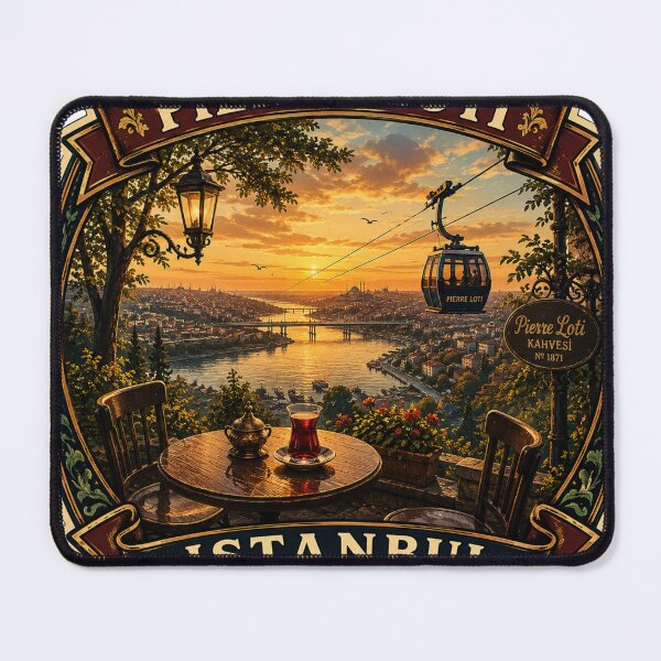 Item preview, Pierre Loti Istanbul Vintage Travel Badge | Golden Horn View Souvenir Sticker designed and sold by DreamPaw Studio.