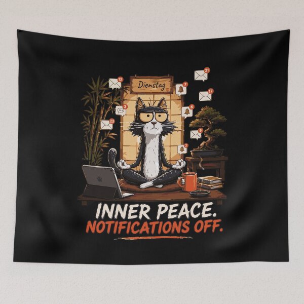 Item preview, Inner Peace Notifications Off designed and sold by jodotodesign.