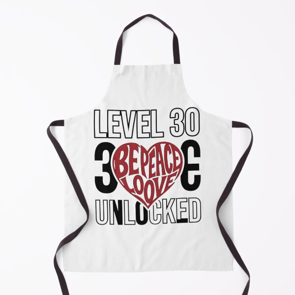 Item preview, Level 30 Unlocked Heart Peace Love designed and sold by Ahmedsyde.