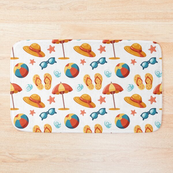 Item preview, Cute Beach Accessories Summer Pattern designed and sold by EvLip-Artist.