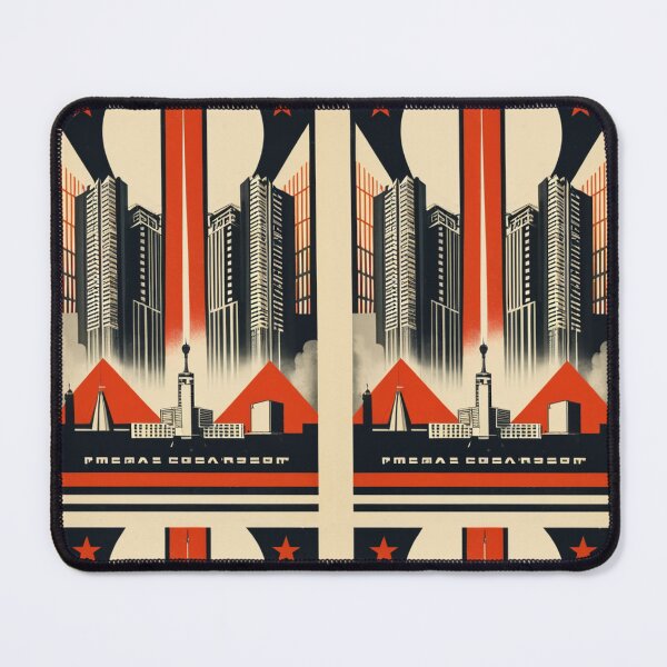 Item preview, Art - Retro-Futurist Constructivist Poster, Space Conquest designed and sold by Reverso-Design.