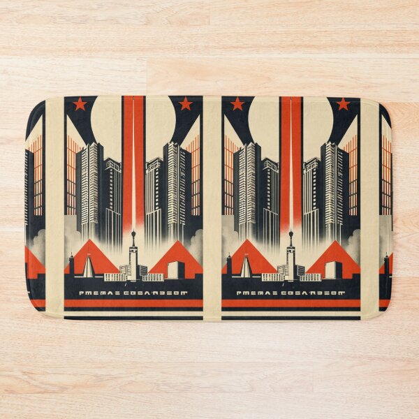 Item preview, Art - Retro-Futurist Constructivist Poster, Space Conquest designed and sold by Reverso-Design.