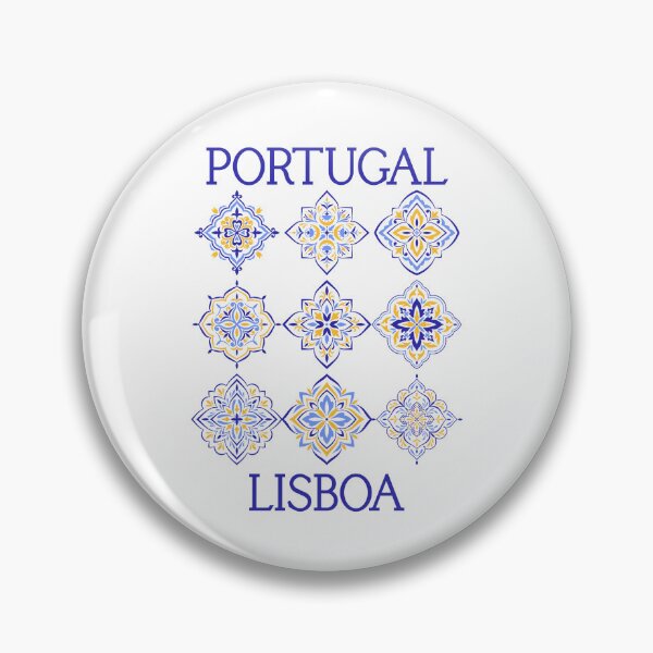 Item preview, Lisboa Portugal Azulejo Tile Grid | Blue & Yellow Portuguese Travel Design | Lisbon Portugal designed and sold by MerchSearchCO.