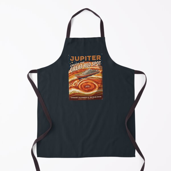 Item preview, Jupiter Great Red Spot Retro NASA Travel Poster designed and sold by RetroRewind Studio.