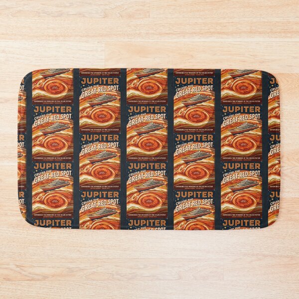 Item preview, Jupiter Great Red Spot Retro NASA Travel Poster designed and sold by RetroRewind Studio.