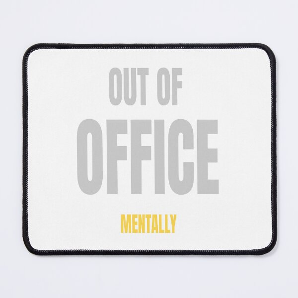 Item preview, OUT OF OFFICE (MENTALLY) Funny Introvert Tech Humor Design designed and sold by HeartAndArtShop.