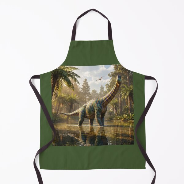 Item preview, Brachiosaurus Dinosaur Wades in Primordial Pond designed and sold by Tridentulus.