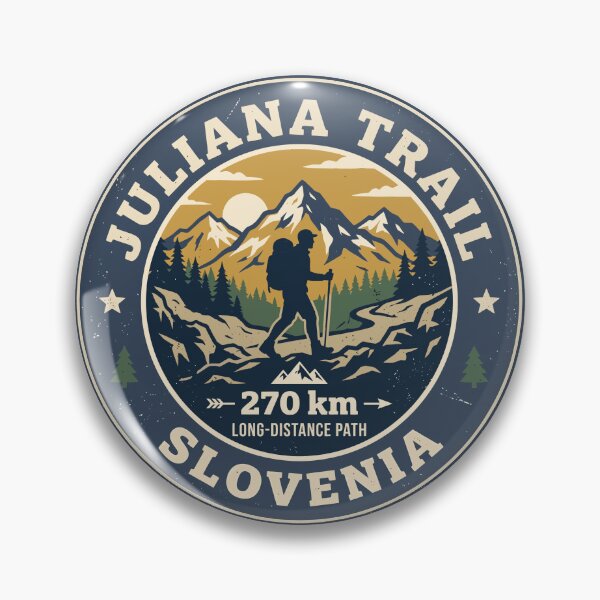 Item preview, Juliana Trail Slovenia Mountain Hiking Badge designed and sold by Digital Art Works  Hub.