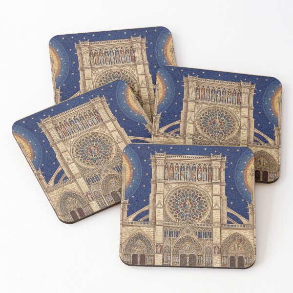 Item preview, Notre-Dame Gothic Cathedral Mosaic Art designed and sold by KCdS2026.