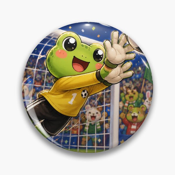 Item preview, Funny Frog Goalkeeper Sticker designed and sold by Happy Ghost Studio.