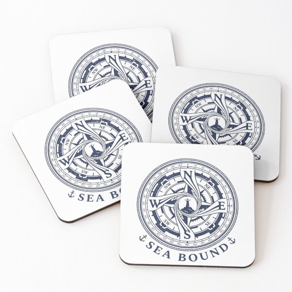 Artikelvorschau, Sea Bound Nautical Compass Design entworfen und verkauft von vybrex ©.