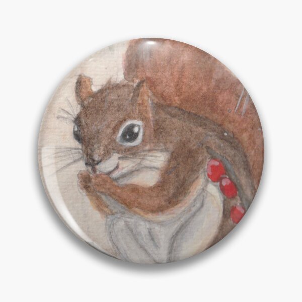 Item preview, Squirrel in watercolor designed and sold by San-shine-arts.