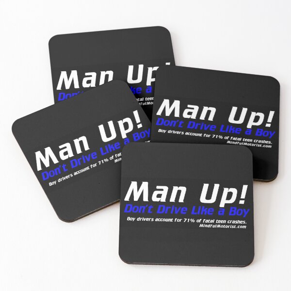 Item preview, Man Up bumper sticker designed and sold by MindfulMotorist.