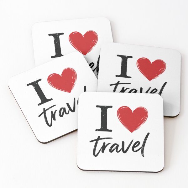 Item preview, I Love Travel Minimal Heart Design designed and sold by ali prints.