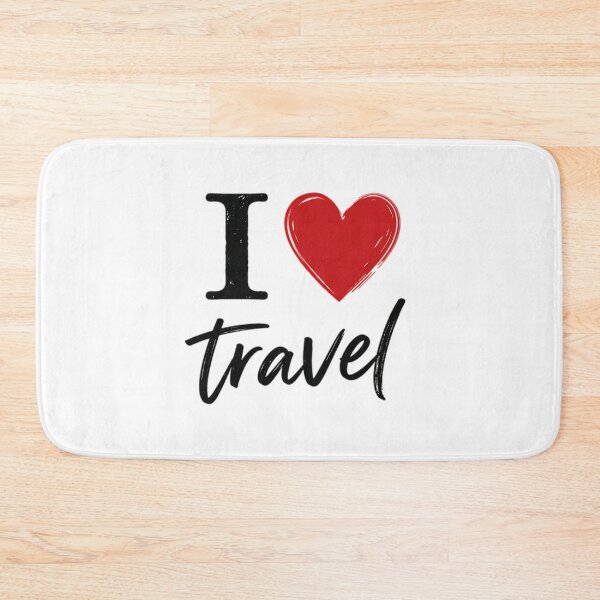 Item preview, I Love Travel Minimal Heart Design designed and sold by ali prints.