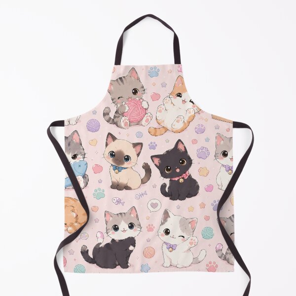 Item preview, Kawaii Cat Pattern Seamless Design designed and sold by Aramdesing.