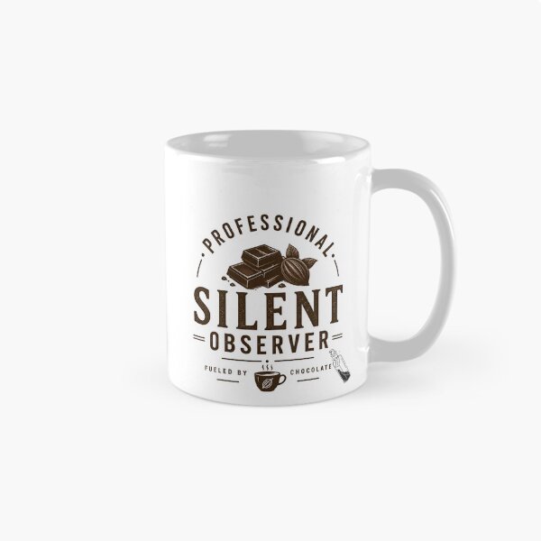 Item preview, Silent Observer – People Watcher Quiet Observer | Chocolate| Chocolate Chocoholic | Dark Minimal Eye Aesthetic Introvert Design designed and sold by MystiMagica.