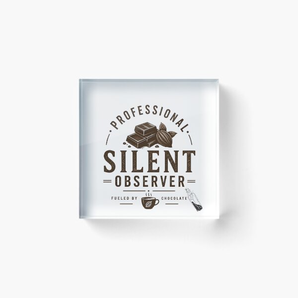 Item preview, Silent Observer – People Watcher Quiet Observer | Chocolate| Chocolate Chocoholic | Dark Minimal Eye Aesthetic Introvert Design designed and sold by MystiMagica.