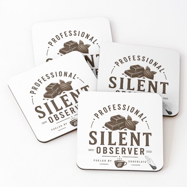 Item preview, Silent Observer – People Watcher Quiet Observer | Chocolate| Chocolate Chocoholic | Dark Minimal Eye Aesthetic Introvert Design designed and sold by MystiMagica.
