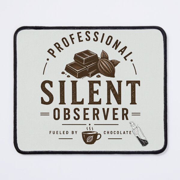 Item preview, Silent Observer – People Watcher Quiet Observer | Chocolate| Chocolate Chocoholic | Dark Minimal Eye Aesthetic Introvert Design designed and sold by MystiMagica.