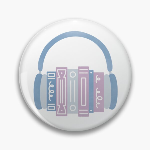 Item preview, Audiobook Blue Book Stack with Headphones designed and sold by winterpumpkin.