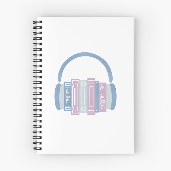Item preview, Audiobook Blue Book Stack with Headphones designed and sold by winterpumpkin.