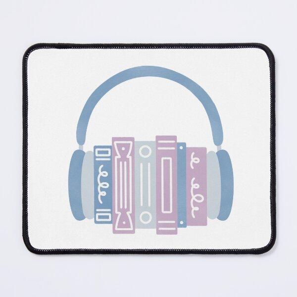 Item preview, Audiobook Blue Book Stack with Headphones designed and sold by winterpumpkin.