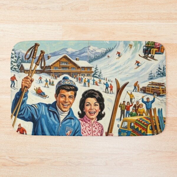 Item preview, Hit the Slopes in Style – Ski Party Fine Art Print designed and sold by Art's Diner.