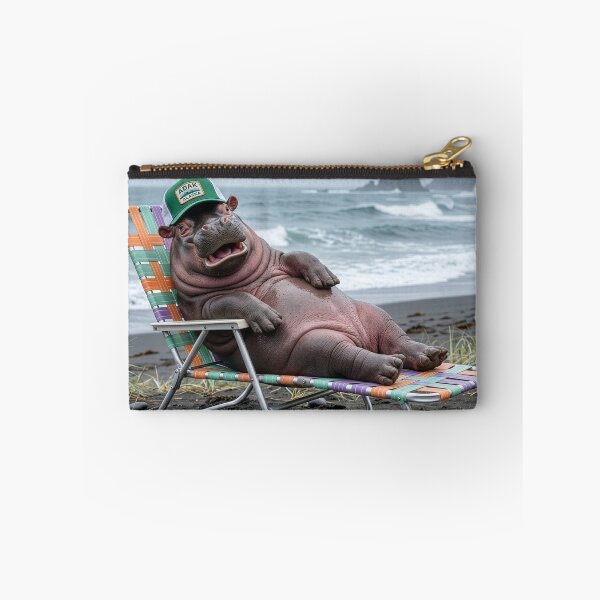 Item preview, Hippopotamus Visits the Aleutian Island of Adak designed and sold by Tridentulus.