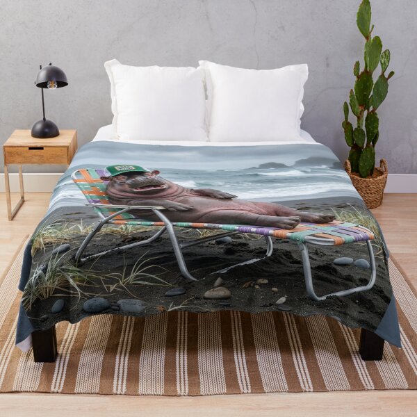 Item preview, Hippopotamus Visits the Aleutian Island of Adak designed and sold by Tridentulus.