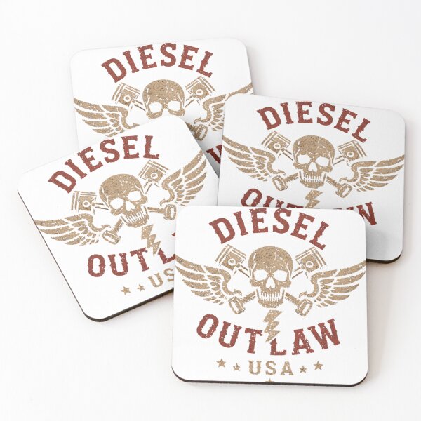 Item preview, Diesel Outlaw USA Skull & Pistons | Vintage Diesel Trucker Graphic T-Shirt designed and sold by Diesel outlaw .
