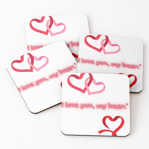 Item preview, I Love You My Teddy Bear Cute Romantic Sticker designed and sold by Baza-nowosci.