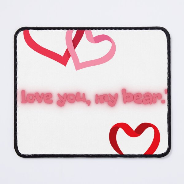 Item preview, I Love You My Teddy Bear Cute Romantic Sticker designed and sold by Baza-nowosci.