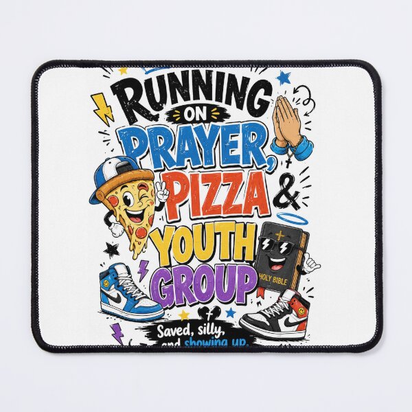 Item preview, running on prayer pizza youth group designed and sold by RoyalCommission.