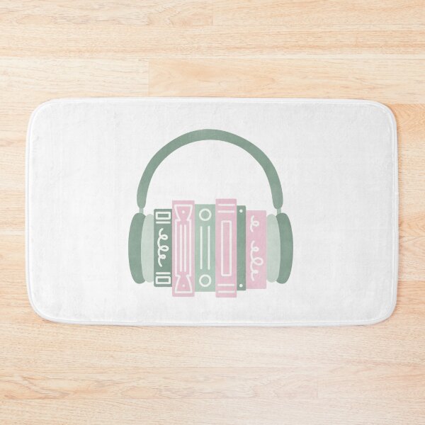 Item preview, Audiobook Matcha Green Book Stack with Headphones designed and sold by winterpumpkin.