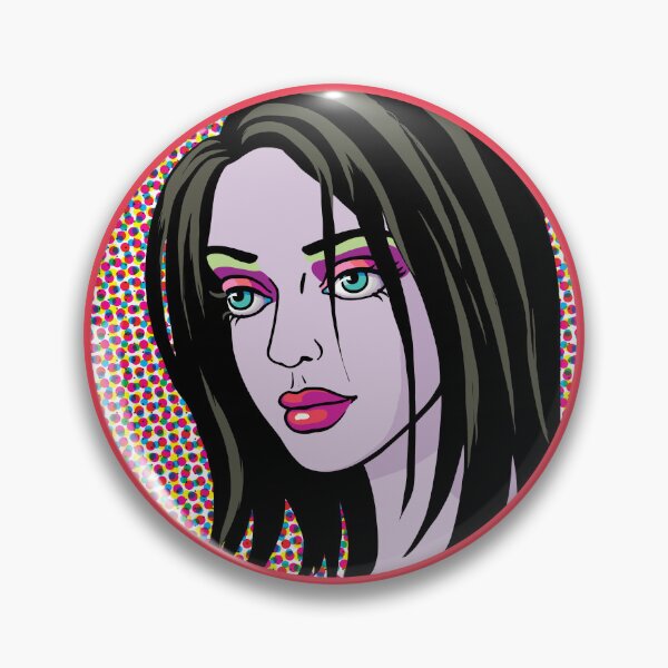 Item preview, Vibrant Pop and Op Art Portrait of a Woman  designed and sold by cremedecolor.