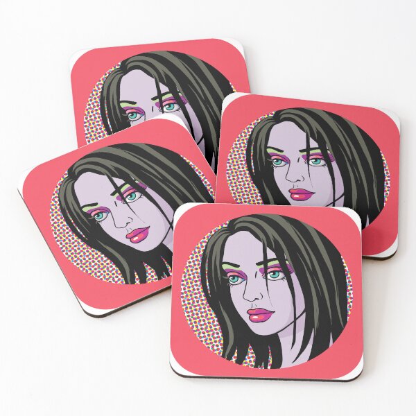 Item preview, Vibrant Pop and Op Art Portrait of a Woman  designed and sold by cremedecolor.