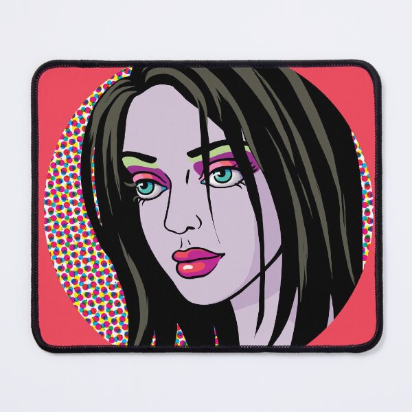 Item preview, Vibrant Pop and Op Art Portrait of a Woman designed and sold by cremedecolor.
