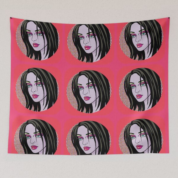Item preview, Vibrant Pop and Op Art Portrait of a Woman  designed and sold by cremedecolor.