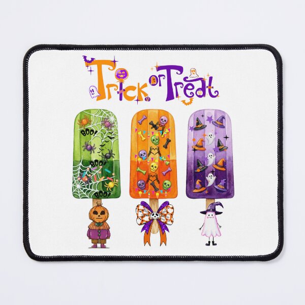 Item preview, Trick or Treat Halloween Popsicles Watercolor Illustration – Cute Spooky Ice Pops designed and sold by VibranPalette.