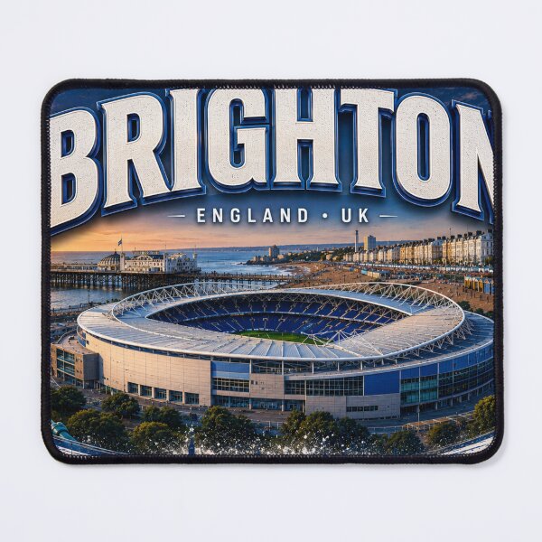 Item preview, Brighton City Skyline Art – Iconic Coastal Stadium Edition designed and sold by globetrottergfx.