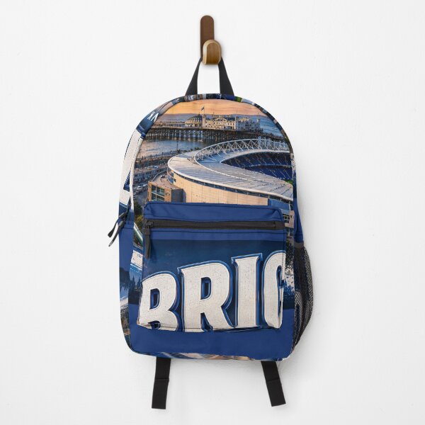 Item preview, Brighton City Skyline Art – Iconic Coastal Stadium Edition designed and sold by globetrottergfx.
