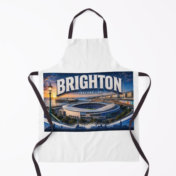 Item preview, Brighton City Skyline Art – Iconic Coastal Stadium Edition designed and sold by globetrottergfx.
