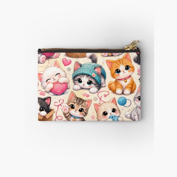Item preview, Kawaii Cat Pattern Seamless Design designed and sold by Aramdesing.