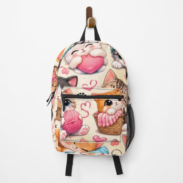 Item preview, Kawaii Cat Pattern Seamless Design designed and sold by Aramdesing.